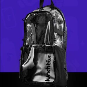 Lunchbox Festival Hydration Backpack Clear Black